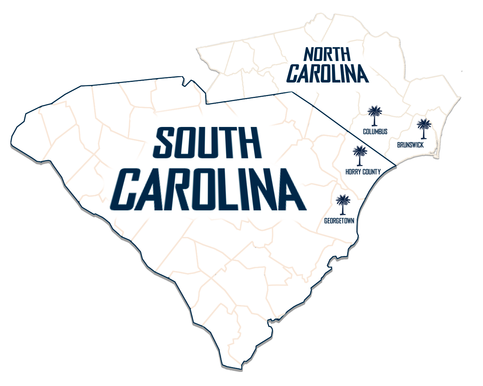 Crescent Coast Service Area Map
