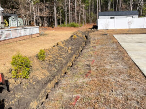 french drain install French drain install